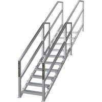 SmartStairs™ 6-10 Steps Modular Construction Stair System, 75" H x MP920 | Waymarc Industries Inc