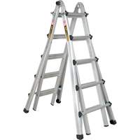 Telescoping Multi-Position Ladder, Aluminum, 300 lbs., CSA Grade 1A MP924 | Waymarc Industries Inc