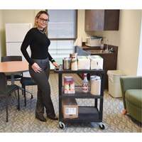 Electric Utility Cart, 3 Tiers, 24" x 42" x 18", 300 lbs. Capacity Waymarc Industries Inc