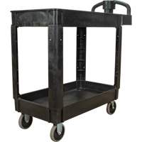 Chariot utilitaire, 2 tiers, 17-1/8" x 33-1/2" x 37-5/8", Capacit&eacute; 550 lb Waymarc Industries Inc