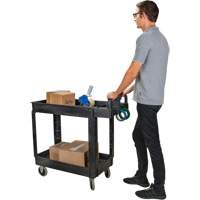 Chariot utilitaire, 2 tiers, 17-1/8" x 33-1/2" x 37-5/8", Capacit&eacute; 550 lb Waymarc Industries Inc