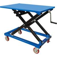Manual Scissor Lift Table, 37-3/8" L x 23-5/8" W, Steel, 660 lbs. Capacity Waymarc Industries Inc