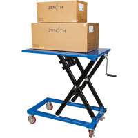 Manual Scissor Lift Table, 37-3/8" L x 23-5/8" W, Steel, 660 lbs. Capacity Waymarc Industries Inc