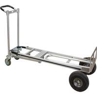 3-in-1 Convertible Hand Truck, Aluminum, 600 lbs. Capacity Waymarc Industries Inc