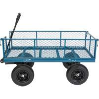 Wagon avec c&ocirc;t&eacute;s rabattables, 24" la x 48" la x Capacit&eacute; 800 lb Waymarc Industries Inc