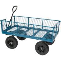 Wagon avec c&ocirc;t&eacute;s rabattables, 24" la x 48" la x Capacit&eacute; 800 lb Waymarc Industries Inc
