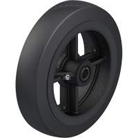 Roue en caoutchouc noir sur noyau en fonte Waymarc Industries Inc
