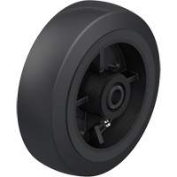 Roue en caoutchouc noir sur noyau en fonte Waymarc Industries Inc