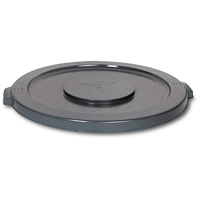 Round Brute&reg; Tops, Flat Lid, Plastic/Polyethylene, Fits Container Size: 19-7/8" Dia. Waymarc Industries Inc