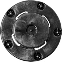 Brute&reg; Dolly, Polyethylene, Black, Fits: 20 - 55 US Gal. Waymarc Industries Inc