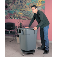 Square BRUTE&reg; Dollies, Polyethylene, Black Waymarc Industries Inc