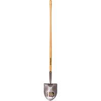 Round Point Shovel, Forged Steel Blade, Hardwood, Straight Handle Waymarc Industries Inc