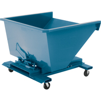 Self-Dumping Hopper, Steel, 1-1/2 cu.yd., Blue NB962 | Waymarc Industries Inc