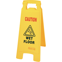 "Wet Floor" Safety Signs, English with Pictogram Waymarc Industries Inc