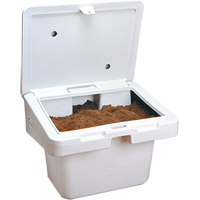 Salt Sand Container SOS™, With Hasp, 30" x 24" x 24", 5.5 cu. Ft., Grey ND701 | Waymarc Industries Inc