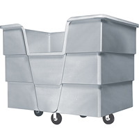 Jumbo Starcart™ Box Truck, Polyethylene, 65" L x 45" W x 54" H, 60 cu. ft. Volume, 1500 lbs. Capacity NG957 | Waymarc Industries Inc