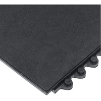 24/Seven&reg; Matting, Rubber, 3' W x 3' L, 5/8" Thick, Black Waymarc Industries Inc