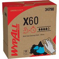 Chiffons X60 WypAll<sup>MD</sup>, Tout usage, 16-4/5" lo x 8-3/4" la NI331 | Waymarc Industries Inc