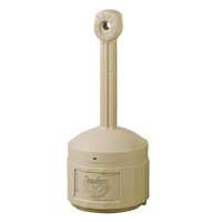 Smoker’s Cease-Fire<sup>®</sup> Cigarette Butt Receptacle, Free-Standing, Plastic, 4 US gal. Capacity, 38-1/2" Height NI378 | Waymarc Industries Inc