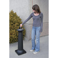 Groundskeeper Tuscan Cigarette Waste Collector, Free-Standing, Metal, 1 US gal. Capacity, 38-1/2" Height Waymarc Industries Inc