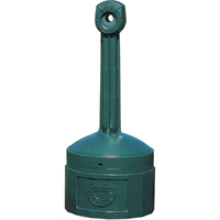 Smoker’s Cease-Fire<sup>®</sup> Cigarette Butt Receptacle, Free-Standing, Plastic, 4 US gal. Capacity, 38-1/2" Height NI695 | Waymarc Industries Inc