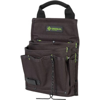 Tool Bag, Nylon, 7 Pockets, Black NID027 | Waymarc Industries Inc