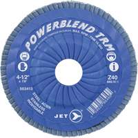Disque &agrave; lamelles ajustables POWERBLEND TRM, 5" x 7/8", Type 29, Grain Z60, Alumine de zirconium Waymarc Industries Inc