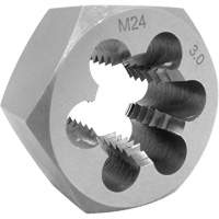 Metric Hex Die, 1" Dia., 10 mm-1 Thread, Alloy Steel Waymarc Industries Inc