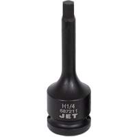 Impact Bit Socket, Hex, 1/4" x 3" L, 1/2" Drive Waymarc Industries Inc