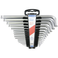 Jumbo Extra-Long Ball Nose Hex Key Set, 17 Pcs., Metric Waymarc Industries Inc