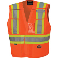 6930 Veste de s&eacute;curit&eacute; d&eacute;tachable &agrave; &eacute;paules tombantes, Orange haute visibilit&eacute;, Grand/T-Grand, Polyester Waymarc Industries Inc