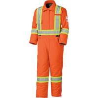 5532A Combinaison de s&eacute;curit&eacute; &agrave; haute visibilit&eacute; ignifuge et anti-arcs &eacute;lectriques, Taille 2T-Grand, Orange haute visibilit&eacute;, 58 cal/cm² Waymarc Industries Inc
