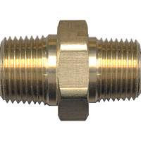 Hex Nipple, Brass, 3/4" x 1/2", NPT x NPT Waymarc Industries Inc