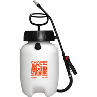 Industrial Acid Staining Sprayers, 1 gal. (4 L), Plastic, 12" Wand NJ009 | Waymarc Industries Inc