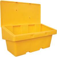 Contenants pour sel & sable SOS, Avec Moraillon, 72" x 36" x 36", 36 pi³, Jaune Waymarc Industries Inc