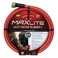 Hot Water Hose, Rubber, 5/8" dia. x 25' L NJ407 | Waymarc Industries Inc