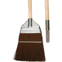 Railway & Track Broom with Chisel, Wood Handle, Polypropylene Bristles, 56" L NJB572 | Waymarc Industries Inc
