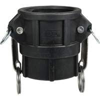 Coupleur &agrave; came et cannelure, Polypropyl&egrave;ne, Type D, 3", NPT femelle, 60 PSI Waymarc Industries Inc