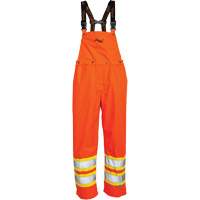 Journeyman&reg; 300D Bib Pants, Polyester, Large, High Visibility Orange Waymarc Industries Inc