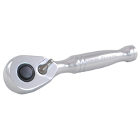 Quick-Release Stubby Ratchet Wrench, 1/4" Drive, Cushion Grip Handle Waymarc Industries Inc
