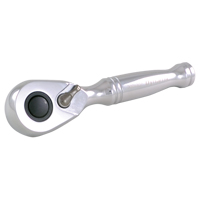 Stubby Quick-Release Ratchet Wrench, 3/8" Drive, Plain Handle Waymarc Industries Inc