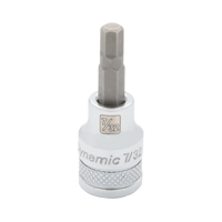 Standard SAE Bit Socket, 1/8" x 1-9/10" L, 3/8" Drive Waymarc Industries Inc