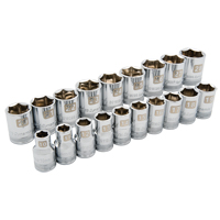 Jeu de douilles m&eacute;triques, 19 Mcx, Prise de 1/2" Waymarc Industries Inc