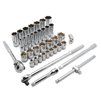 Jeu de douilles SAE, 38 Mcx, Prise de 1/2", Profond Waymarc Industries Inc