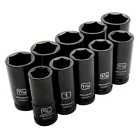 Jeu de douilles SAE, 10 Mcx, Chocs, Prise de 3/4", Profond Waymarc Industries Inc