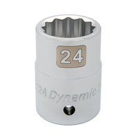 Douille m&eacute;trique, 19 mm, Prise 3/4", 12 pans Waymarc Industries Inc