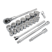 Jeu de douilles SAE, 21 Mcx, Prise de 3/4" Waymarc Industries Inc