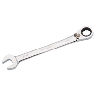 Reversible Combination Ratcheting Wrench, 12 Point, 3/8", Chrome Finish NJI090 | Waymarc Industries Inc