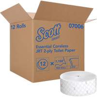Scott&reg; Essential Toilet Paper, Jumbo/Coreless Roll, 2 Ply, 1150' Length, White Waymarc Industries Inc