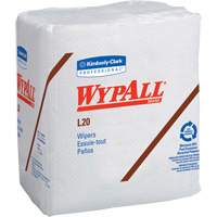 Serviettes jetables L20 WypAll, Tout usage, 12-1/2" lo x 12" la Waymarc Industries Inc